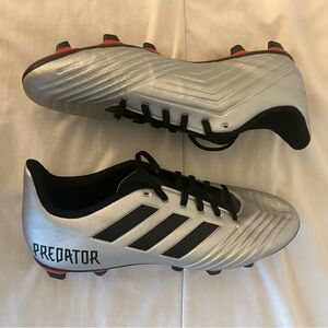 adidas predator silver and black cleats